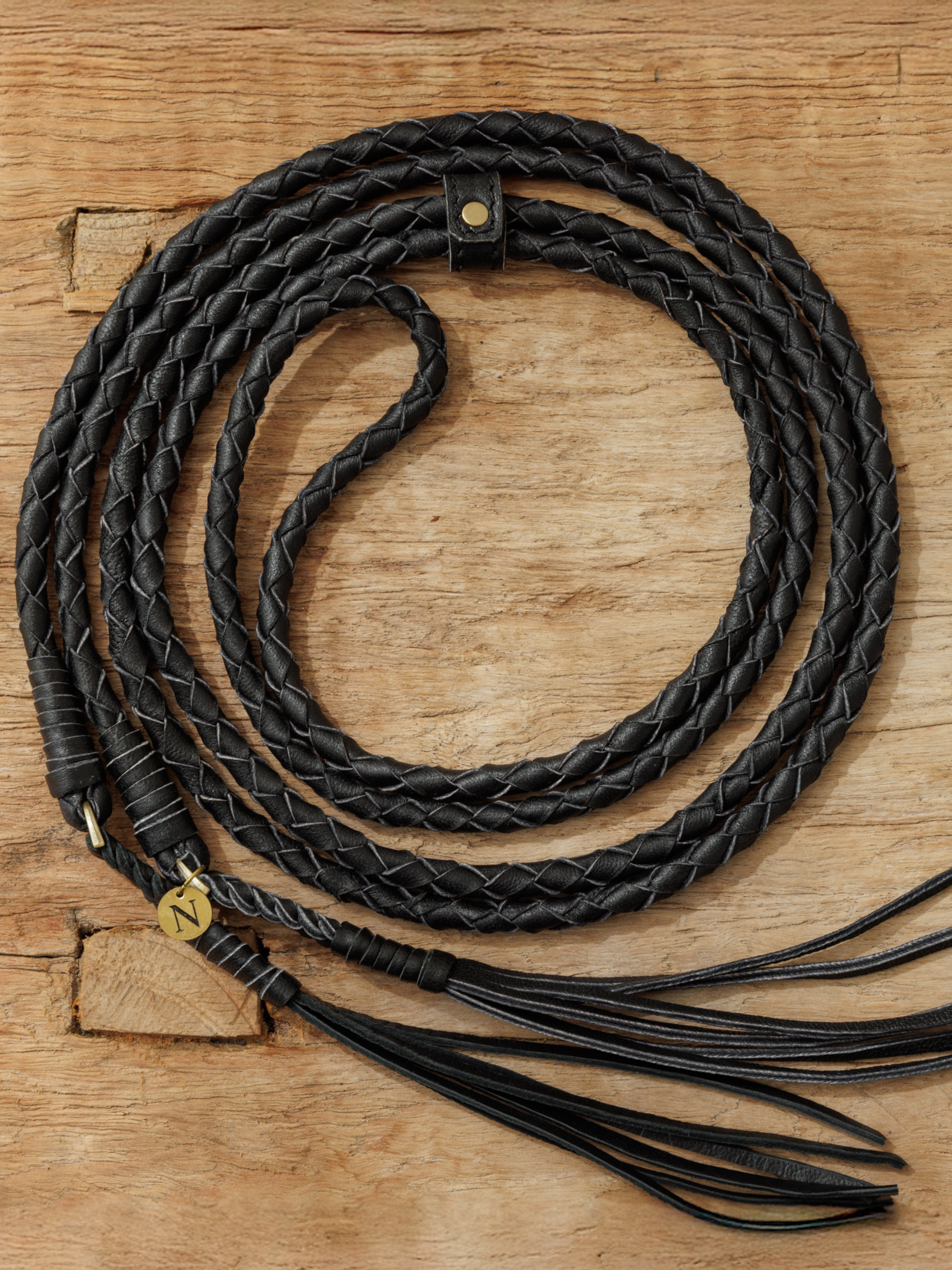 Image features Sierra Leather Belt in Black