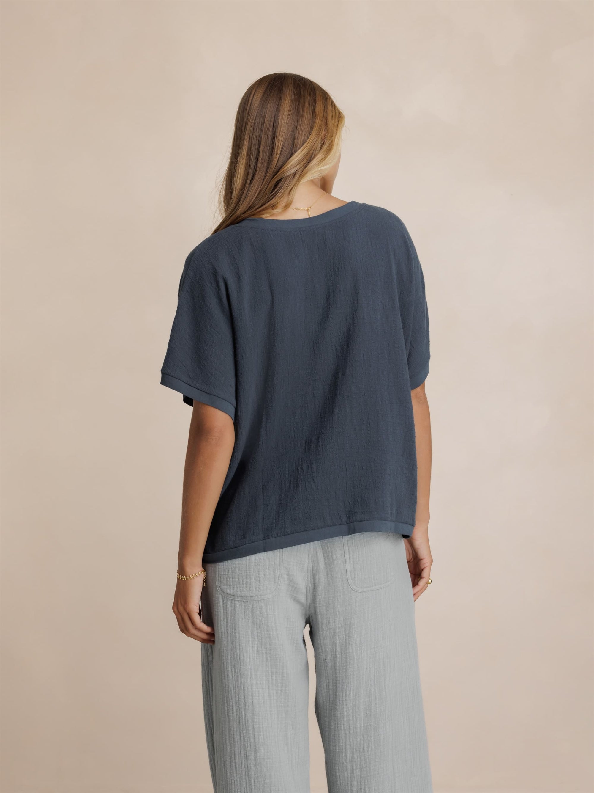 Montego Cotton Top Charcoal