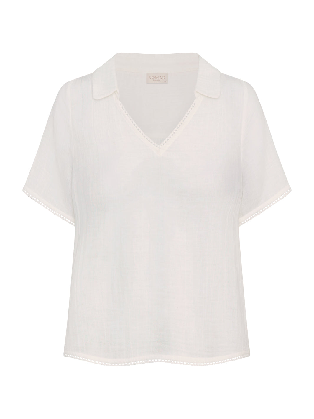 Henley Cotton Top Coconut