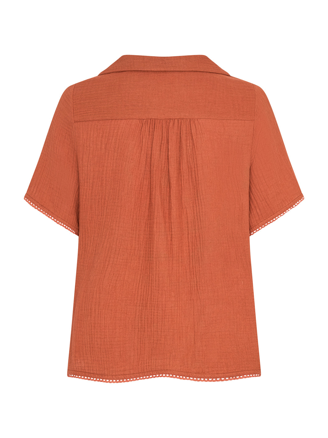 Henley Cotton Top Rust