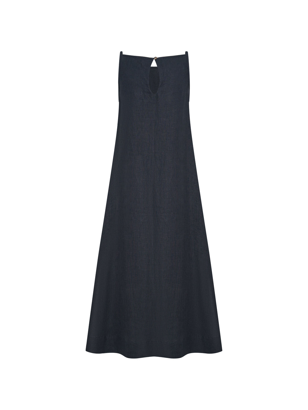 Image featrues Peony Linen Dress in Charcoal