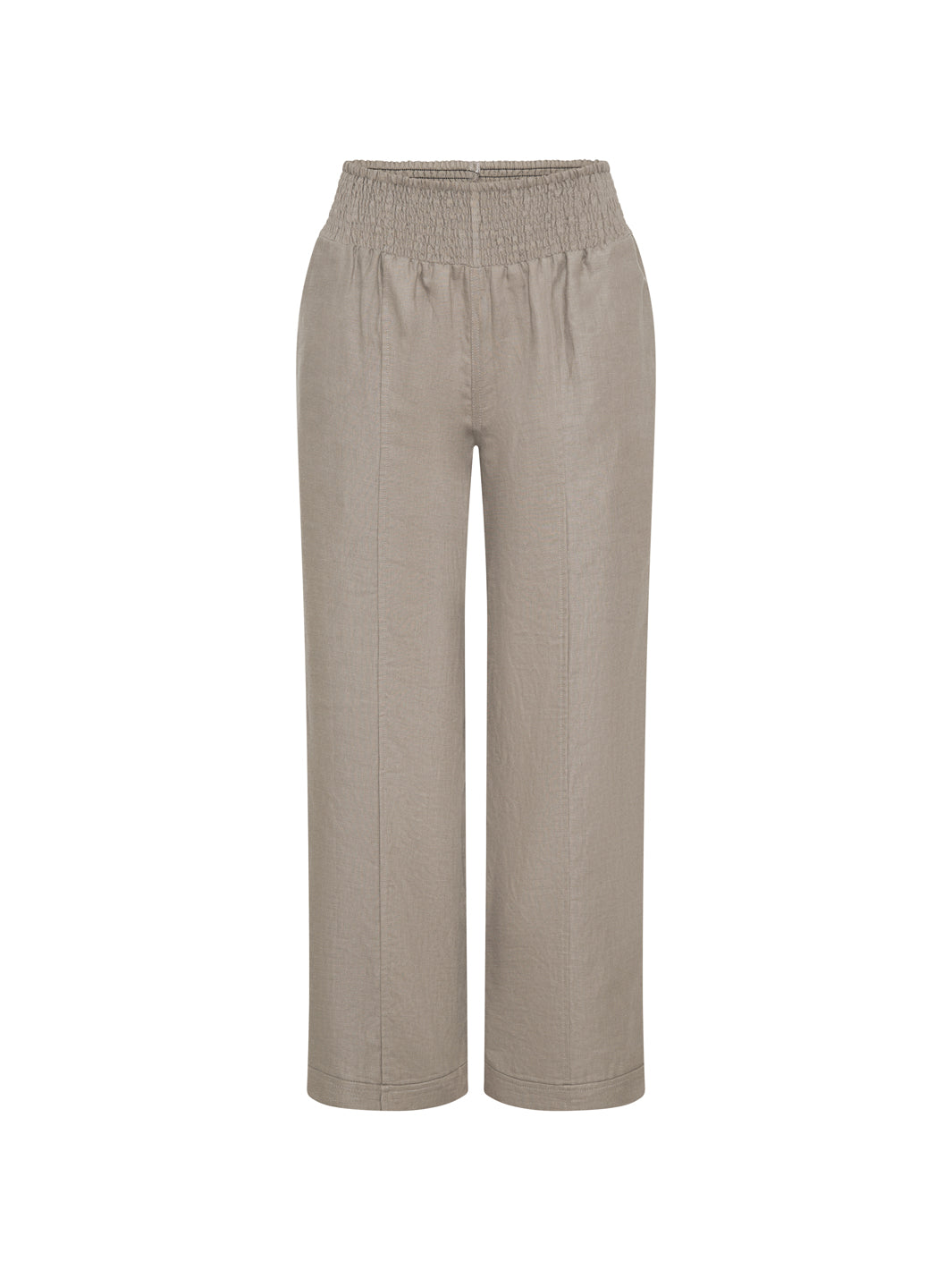 Image features Morrissey Linen Pants in Taupe