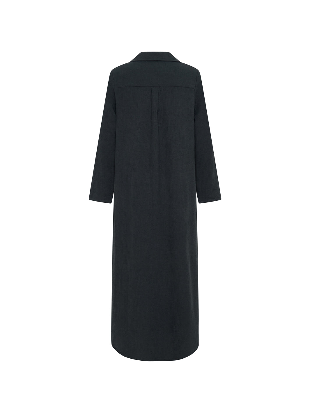 Valentina Linen Blend Shirt Dress Charcoal