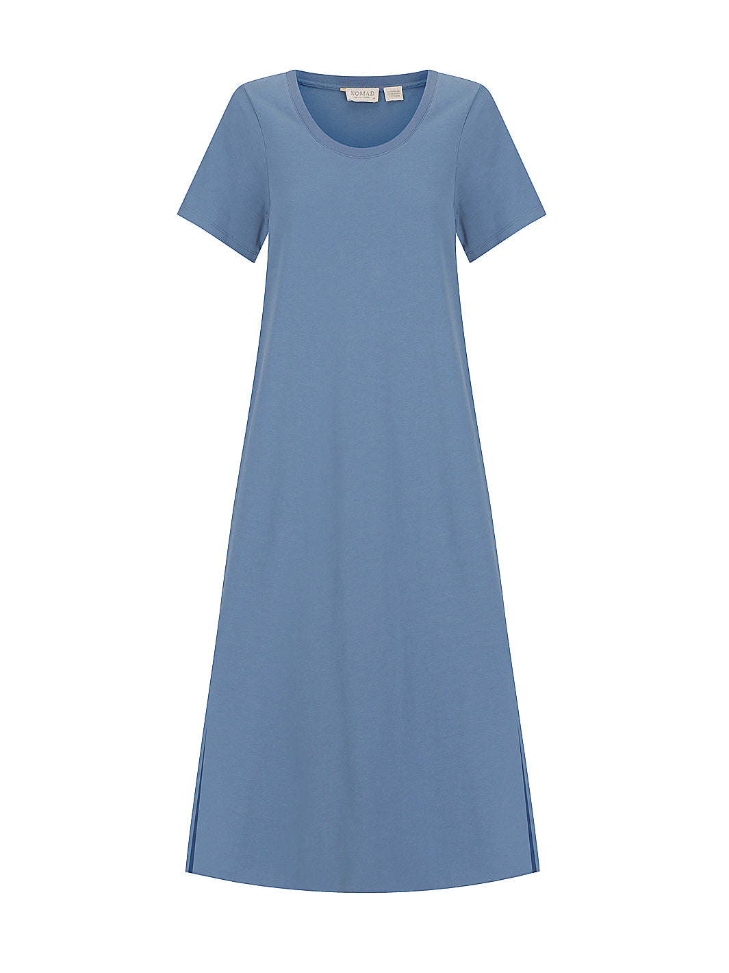 Blue dress on a white background