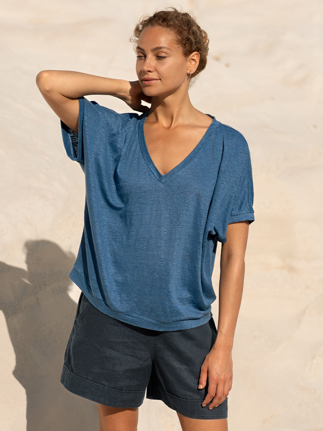 Iris Jersey T-Shirt Aegean Blue