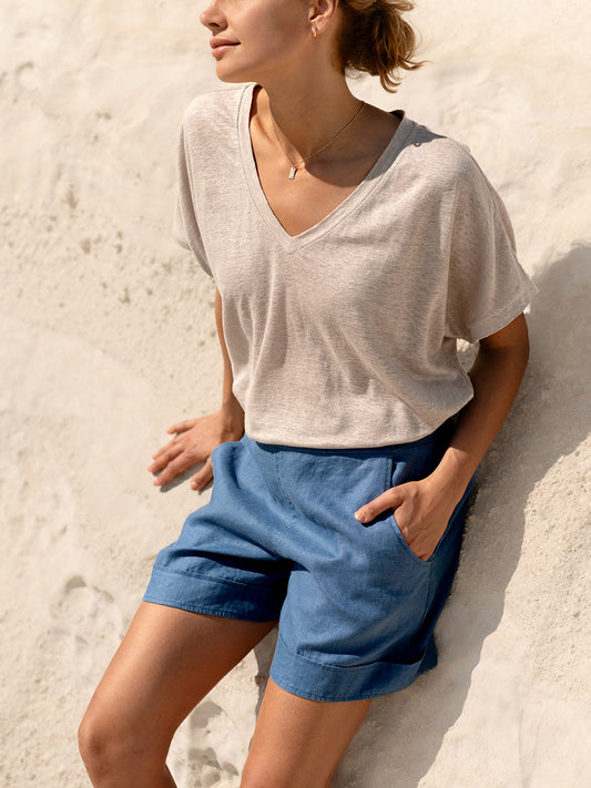 Iris Jersey T-Shirt Rustic Taupe