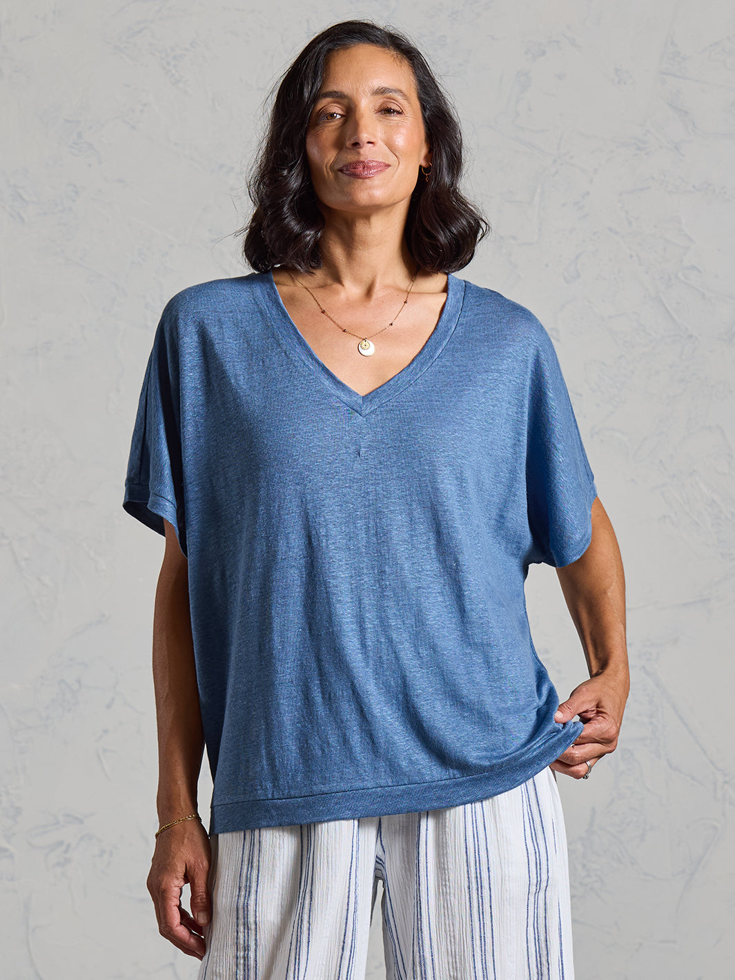 Iris Jersey T-Shirt Aegean Blue