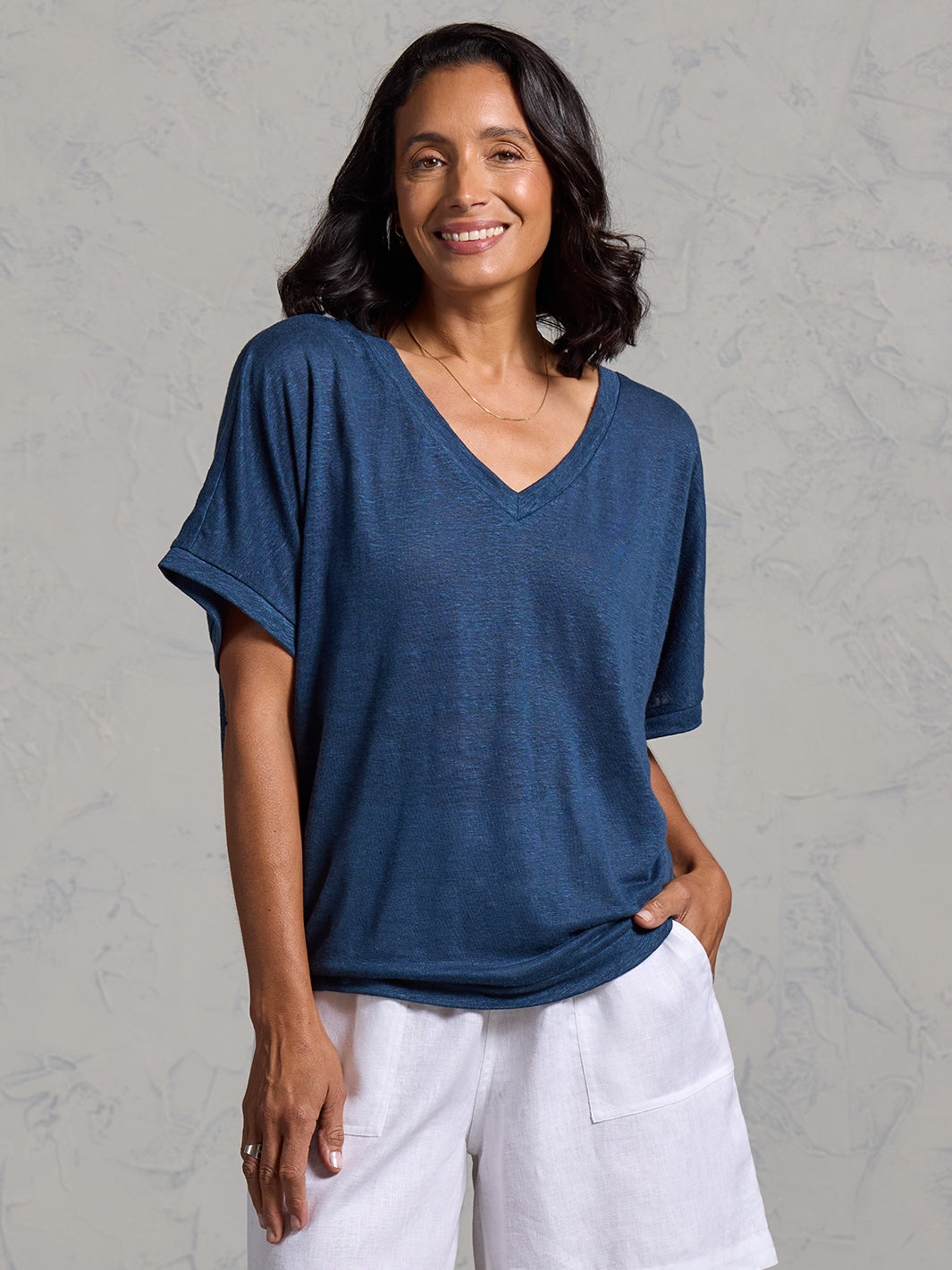 Iris Jersey T-Shirt Navy