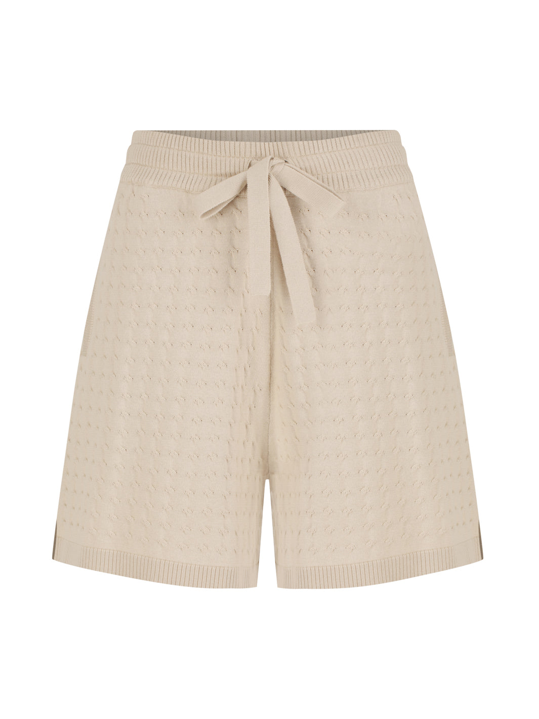 Lennox Cotton Knit Shorts Stone