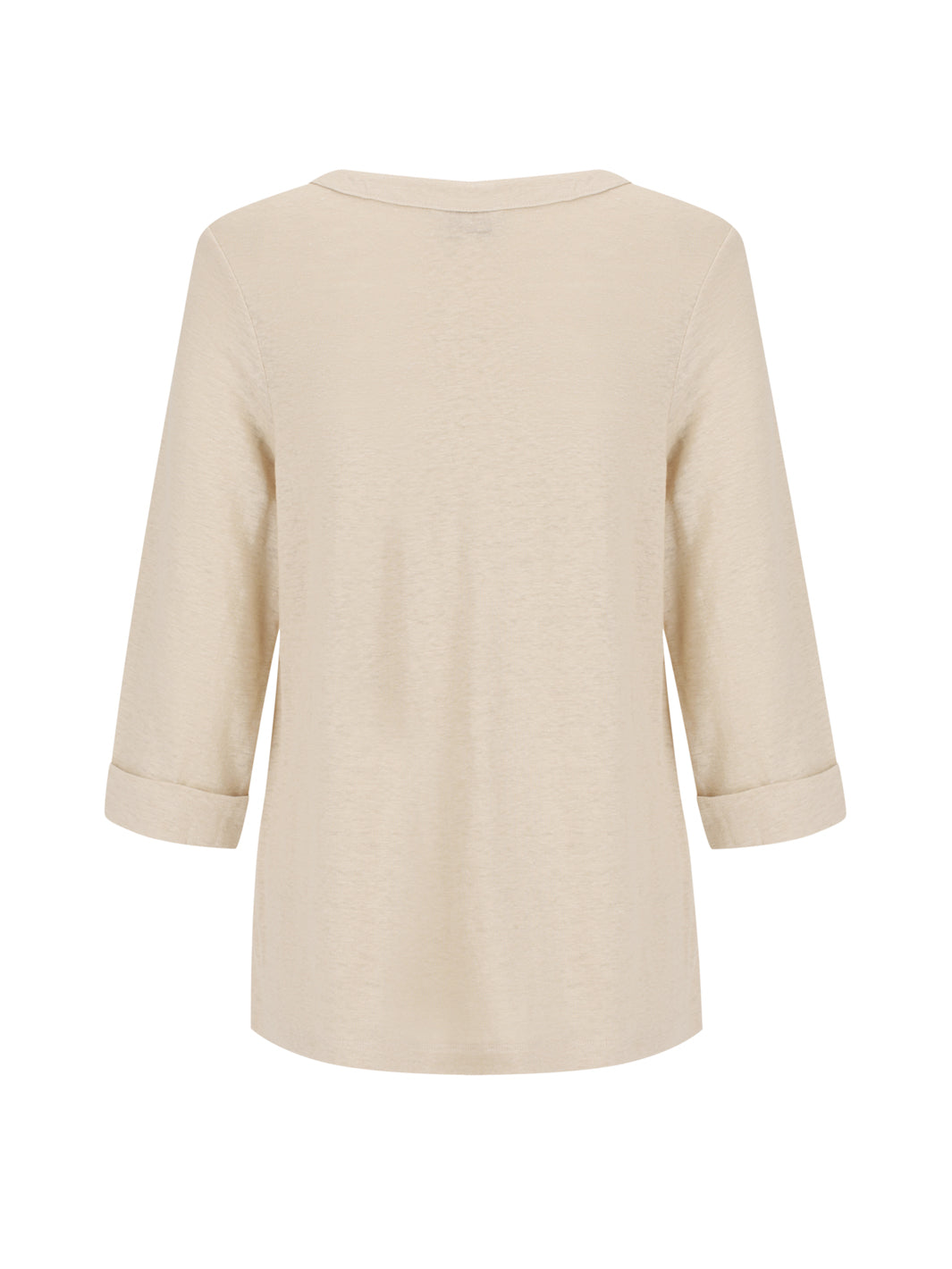 Beige sweater on a white background
