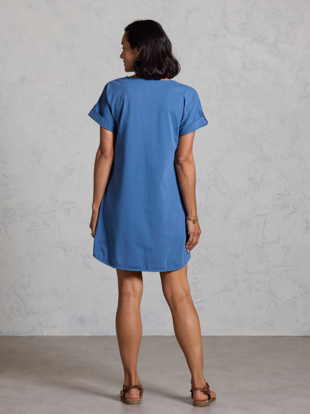 Mariner Cotton Dress Aegean Blue