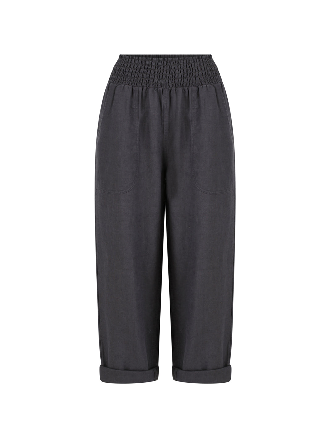 Black pants on a white background
