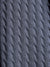 Close-up of a textured gray sweater fabric