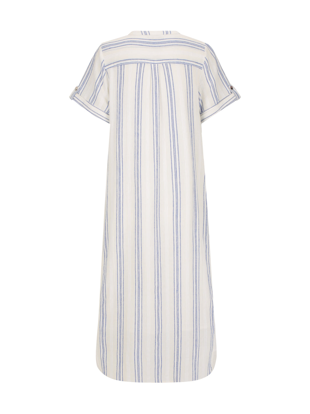 Athena Cotton Dress Azure Stripe