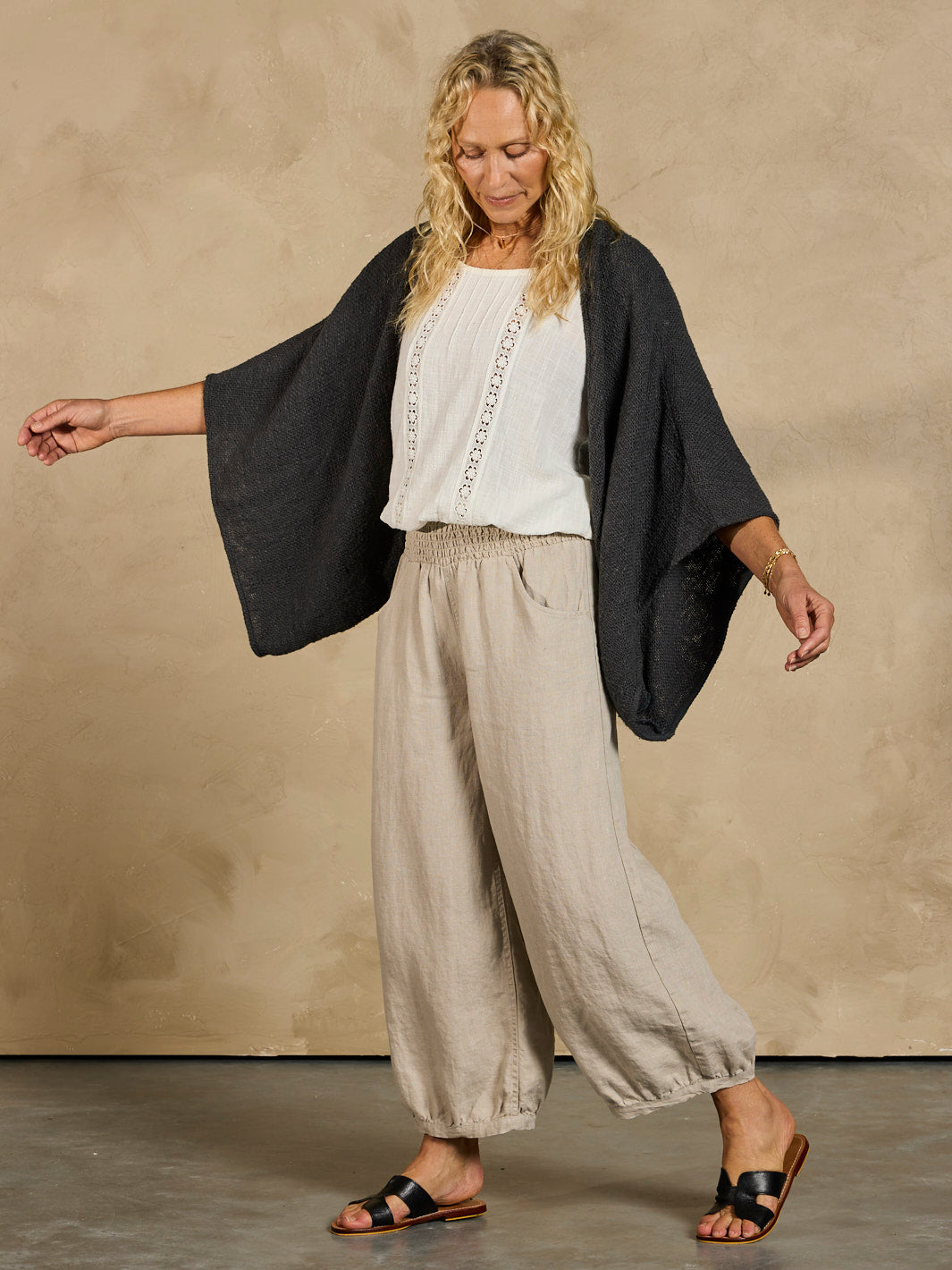 Bloom Cotton Shrug Charcoal