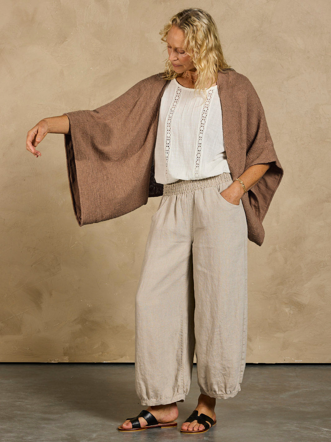 Bloom Cotton Shrug Desert Sand