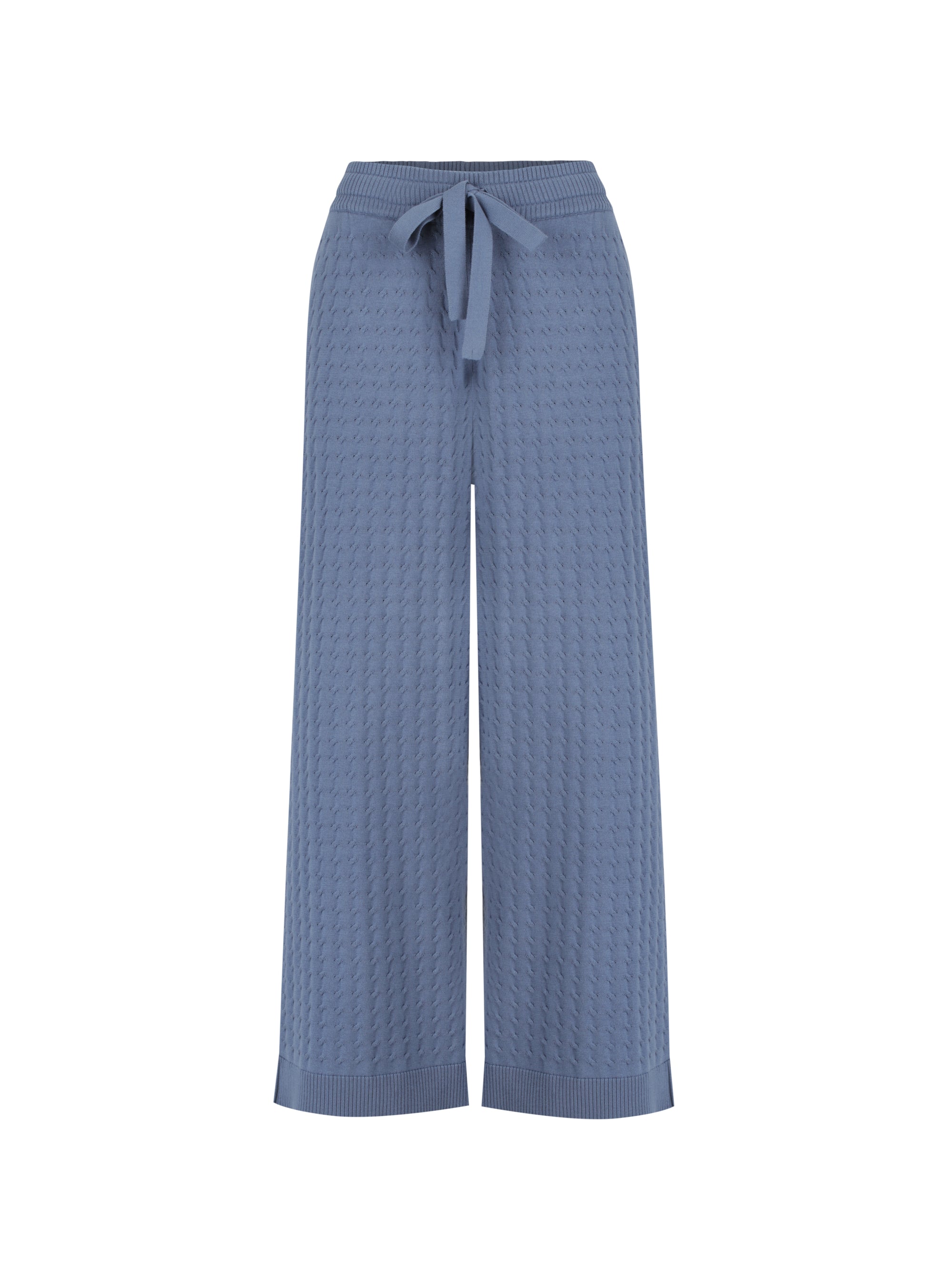 Pambula Cotton Knit Pants Aegean Blue