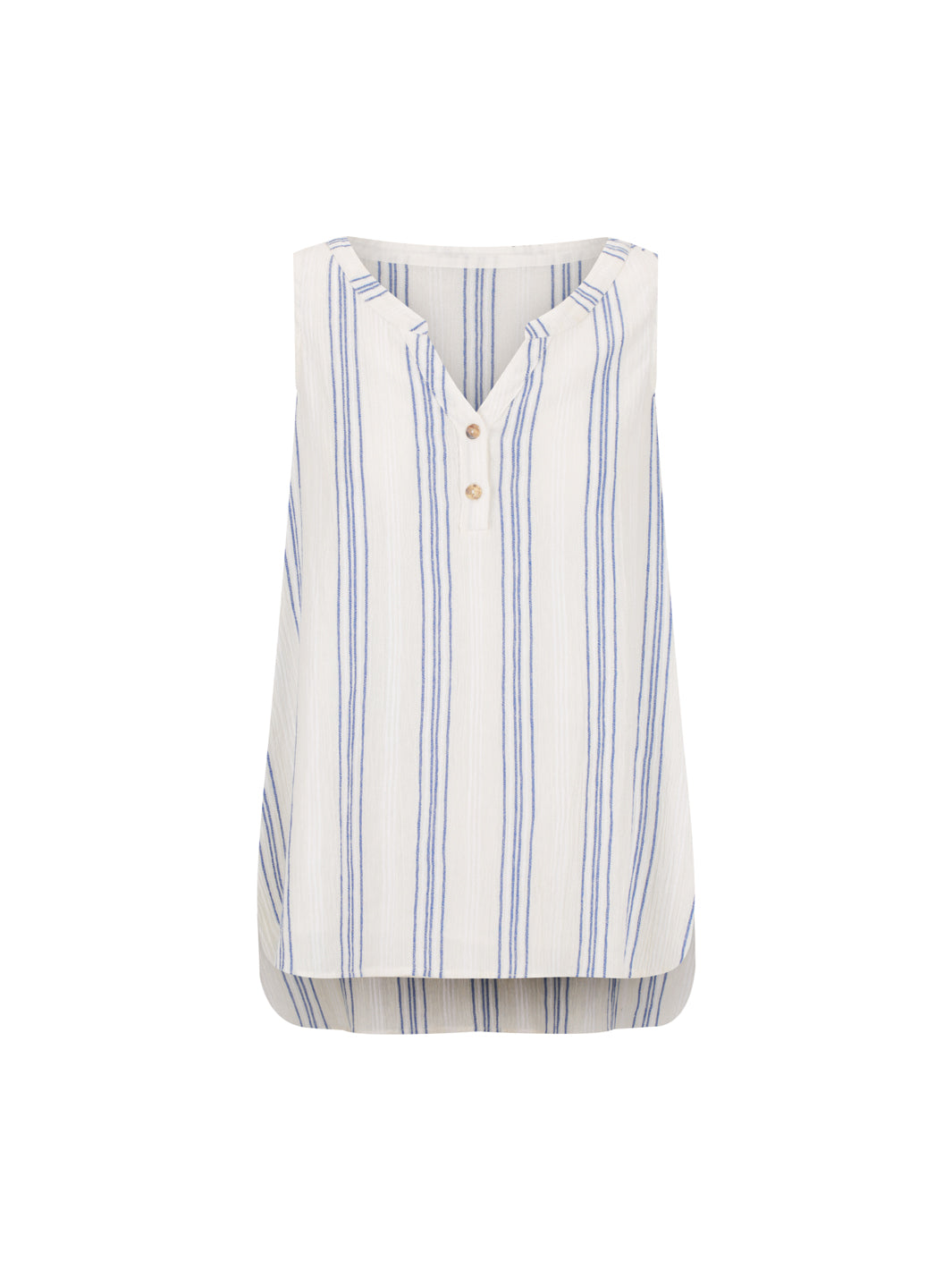 Pollonia Cotton Top Azure Stripe
