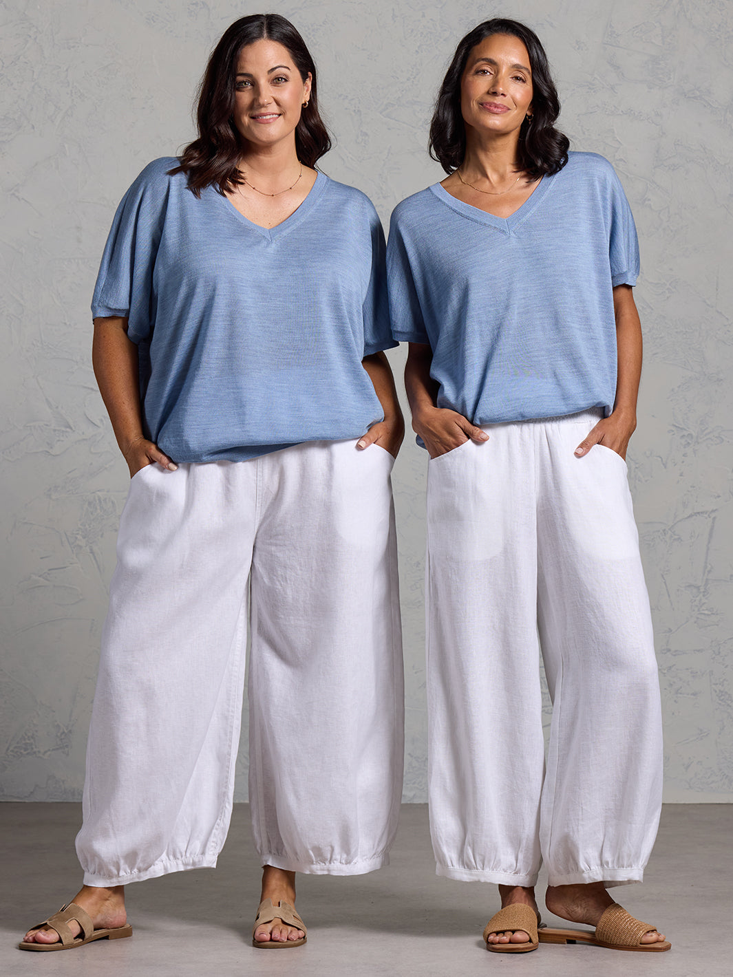 Sadhu French Linen Pants White