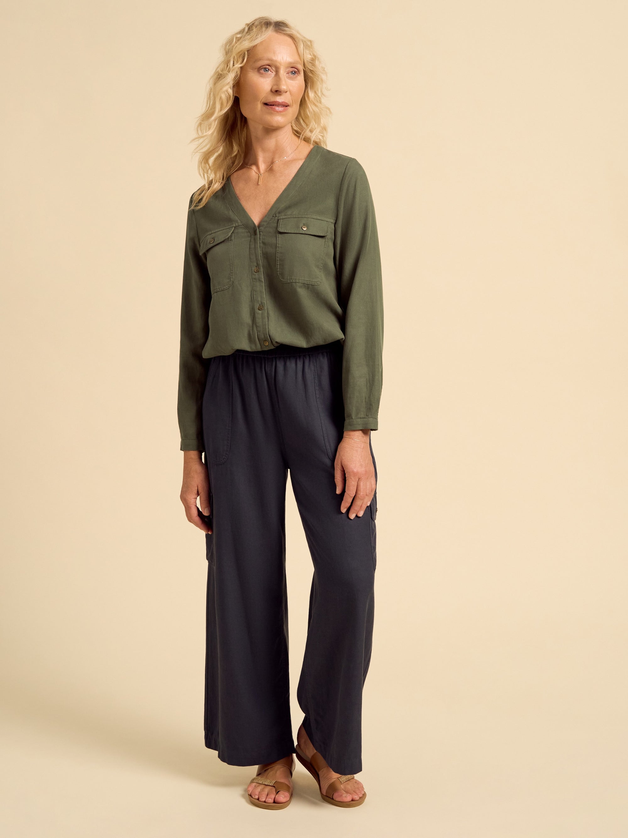 Yves Cargo Top Olive