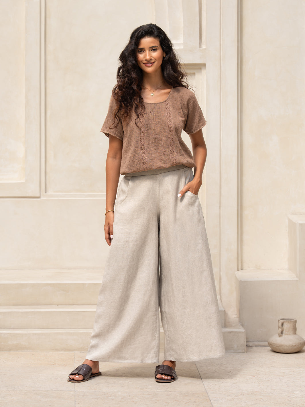 Portillo French Linen Pants Flax