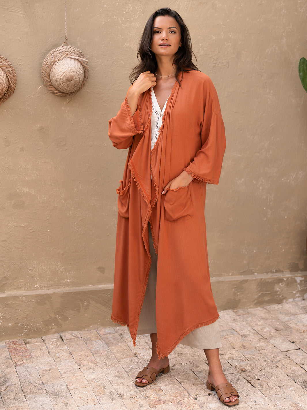 Sabali Bamboo Kimono Rust