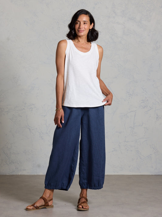 Yarra Cotton Tank Top Coconut