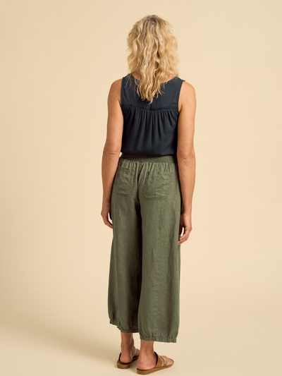Sadhu French Linen Pants Olive