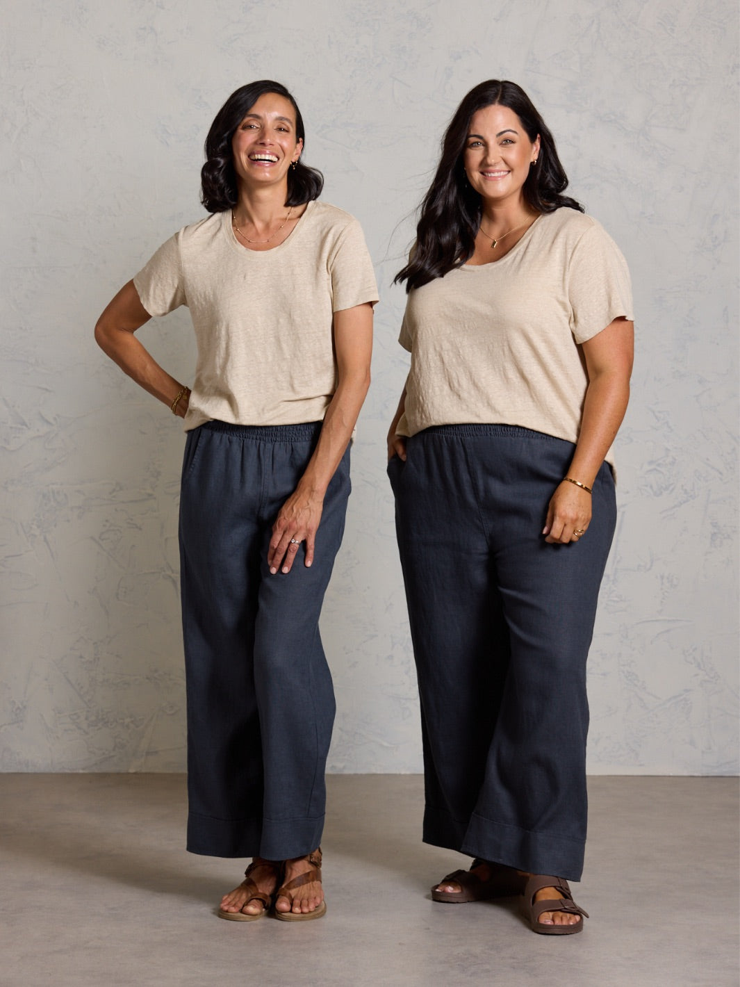 Clovelly Linen T-Shirt Stone