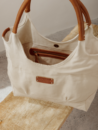 Havana Canvas Tote Stone