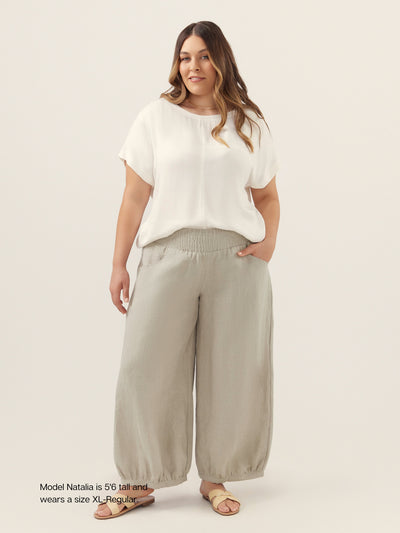 Sadhu French Linen Pants Flax