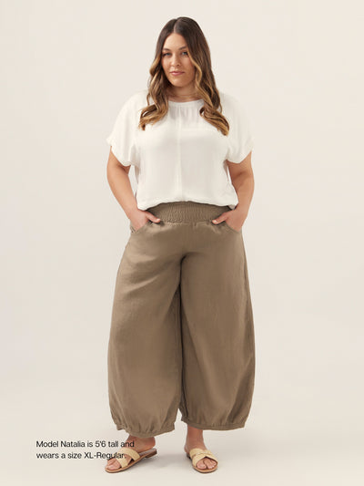 Sadhu French Linen Pants Cinnamon