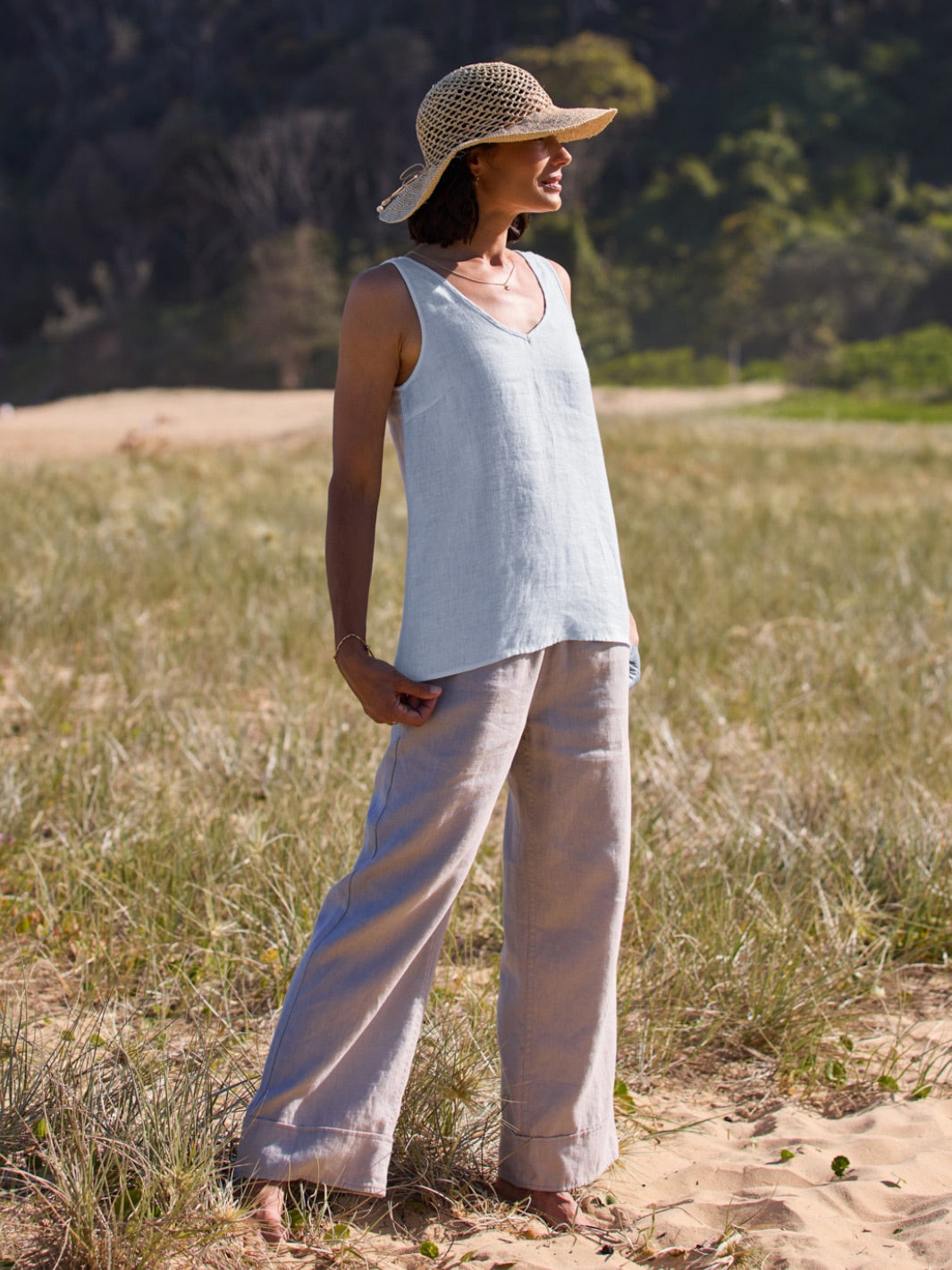 Shop Womens Linen Cami Top & Linen Camisole | Womens Linen Top