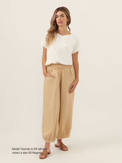 Sadhu French Linen Pants Sand