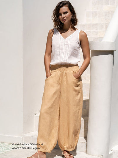 Sadhu French Linen Pants Sand