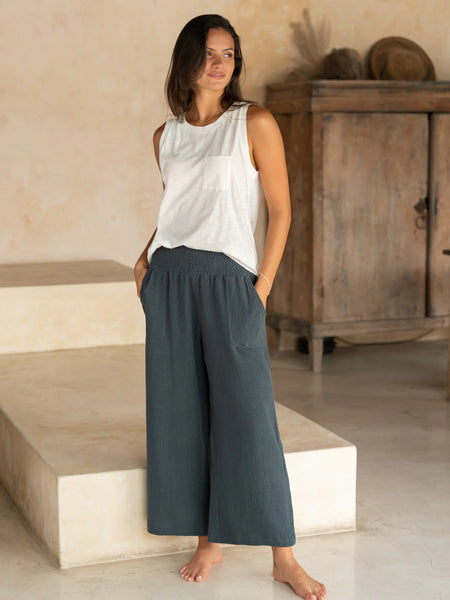 パンツ COMOLI COTTON LINEN BELTED PANTS 3 COMOLI