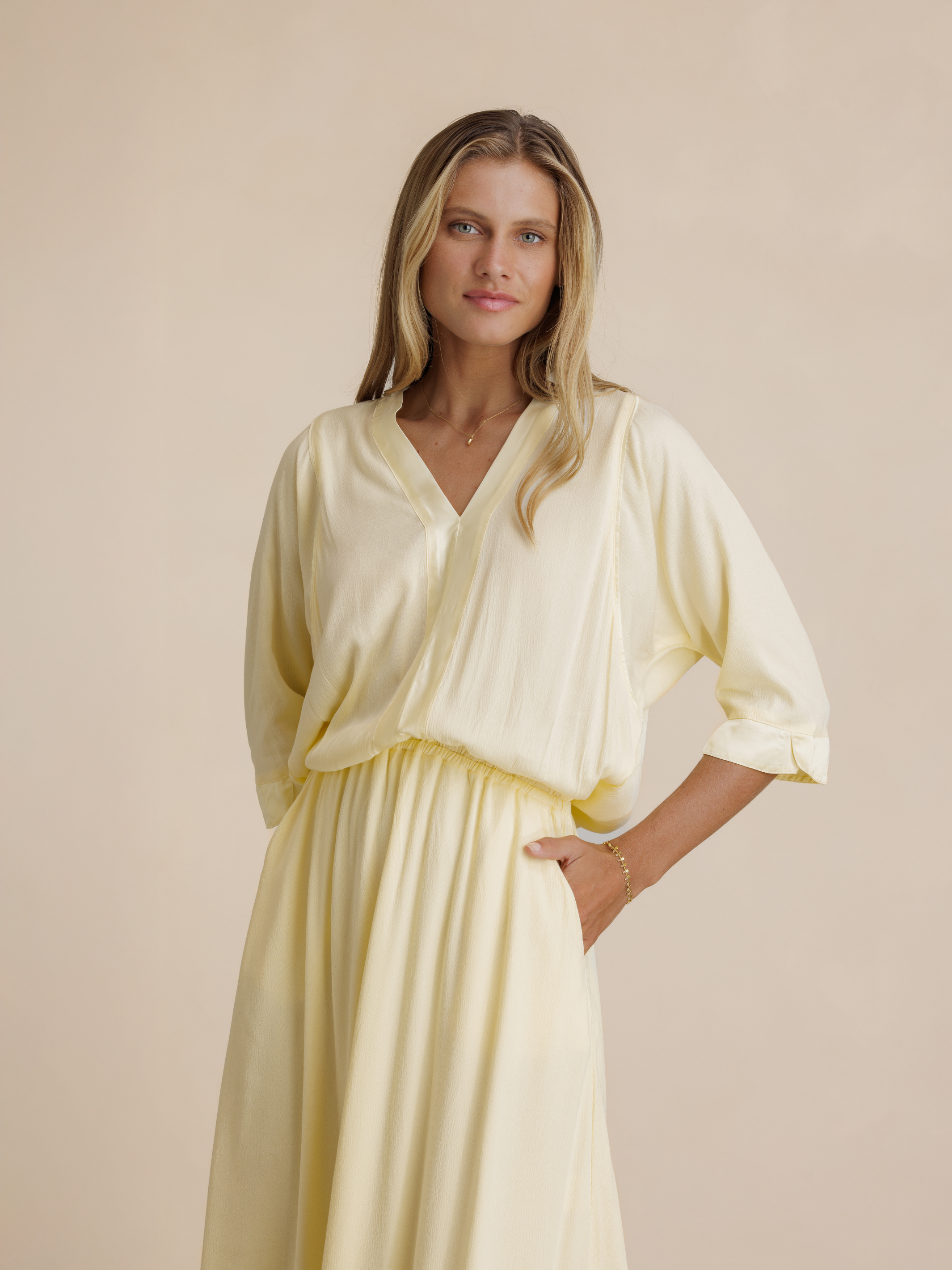 Lucrezia Lyocell Maxi Dress Lemon