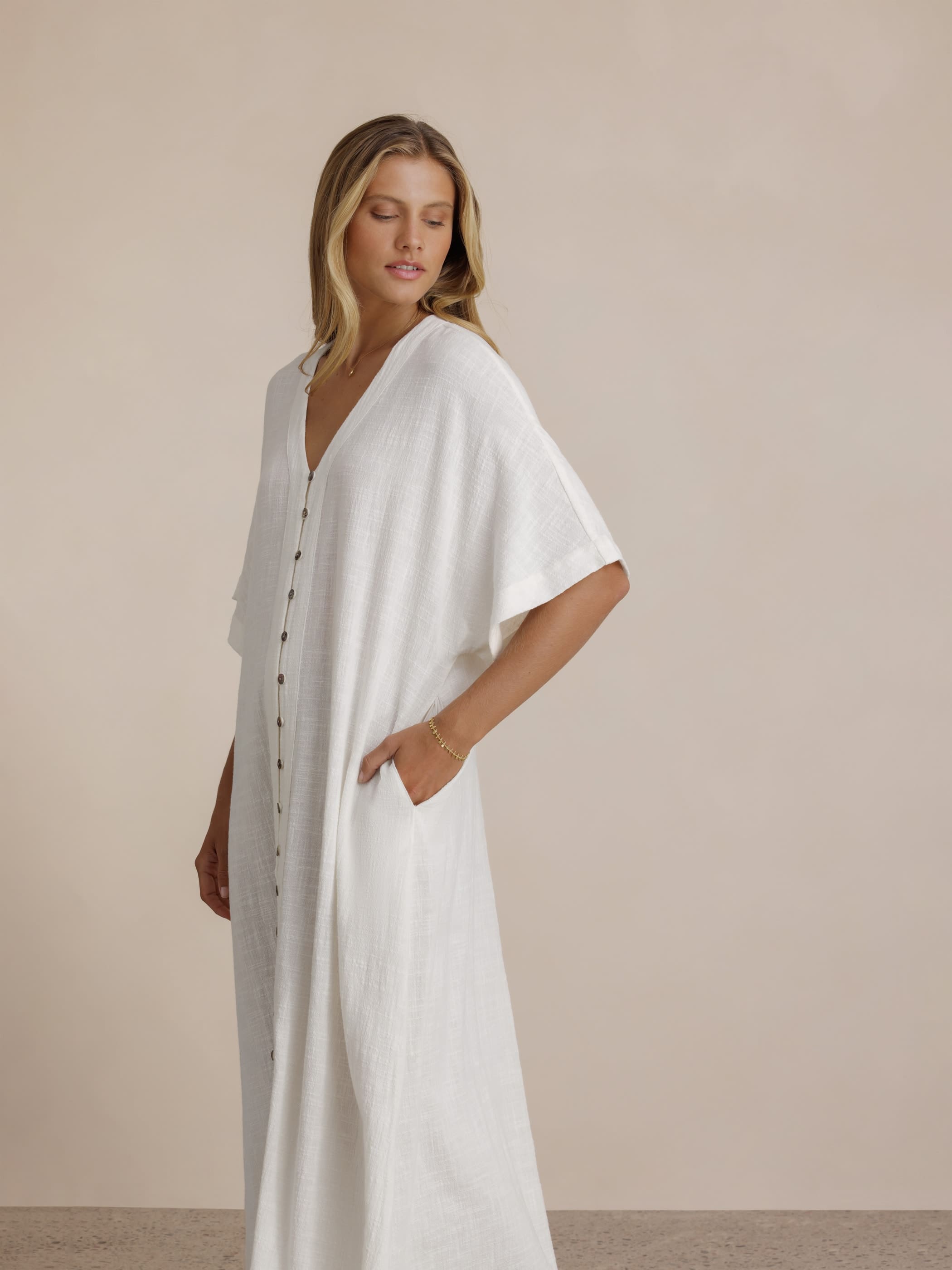 Sevilla Cotton Kimono Coconut