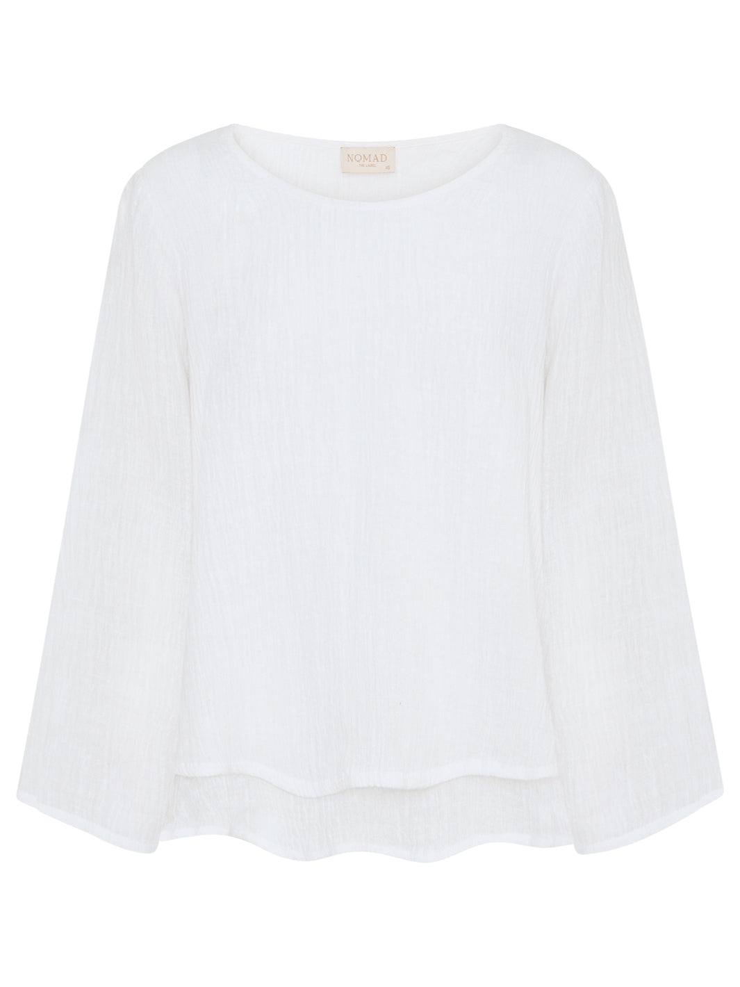 Image features Viola Linen Top in White