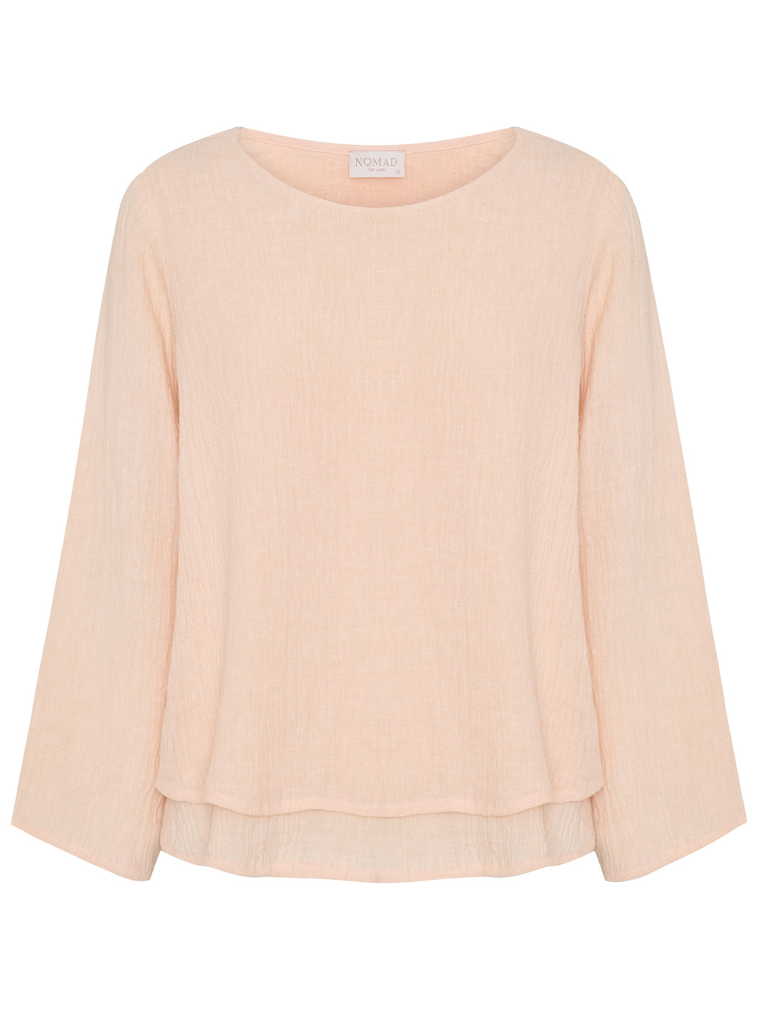 Image features Viola Linen Top in Coral