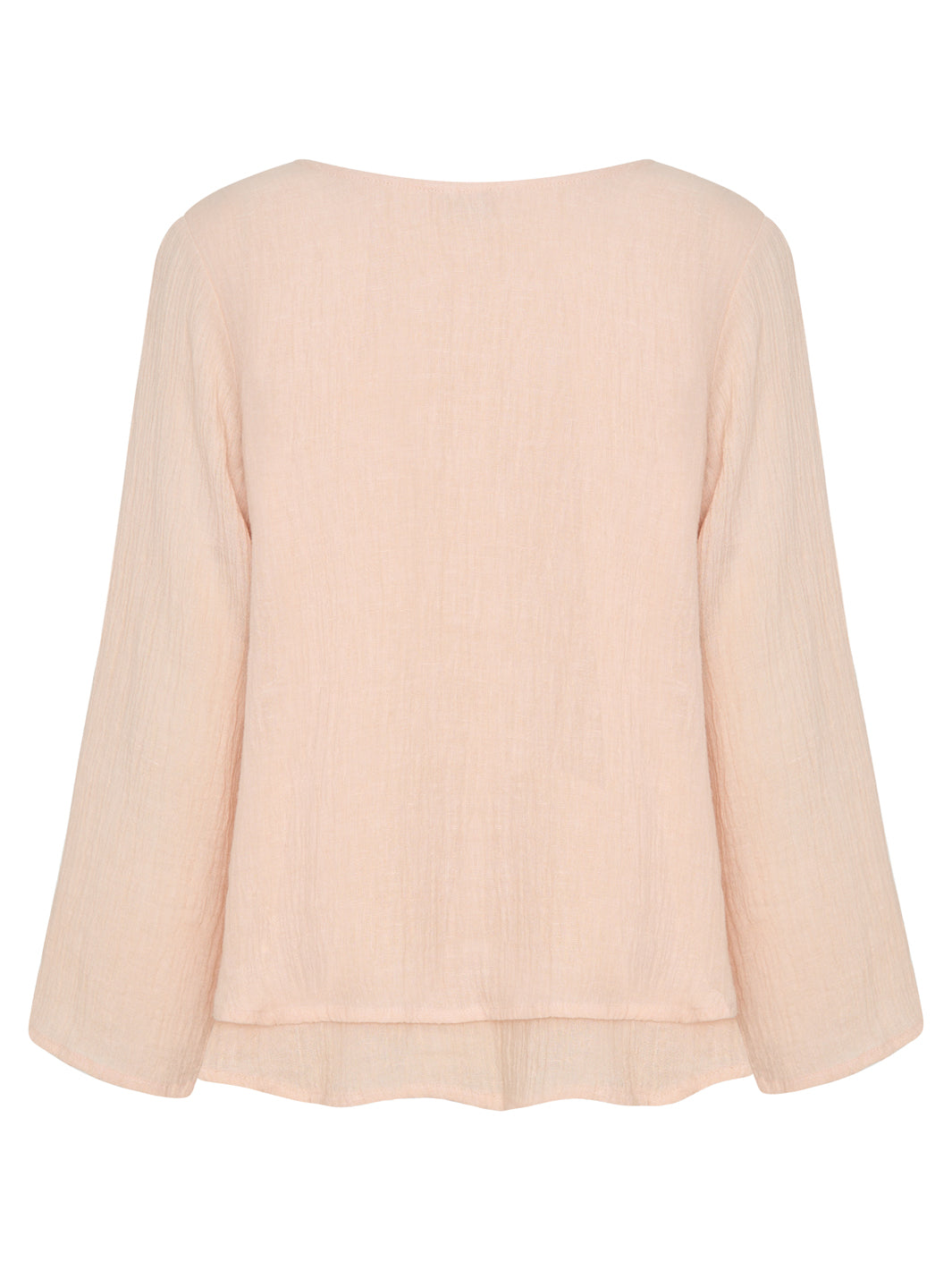 Image features Viola Linen Top in Coral