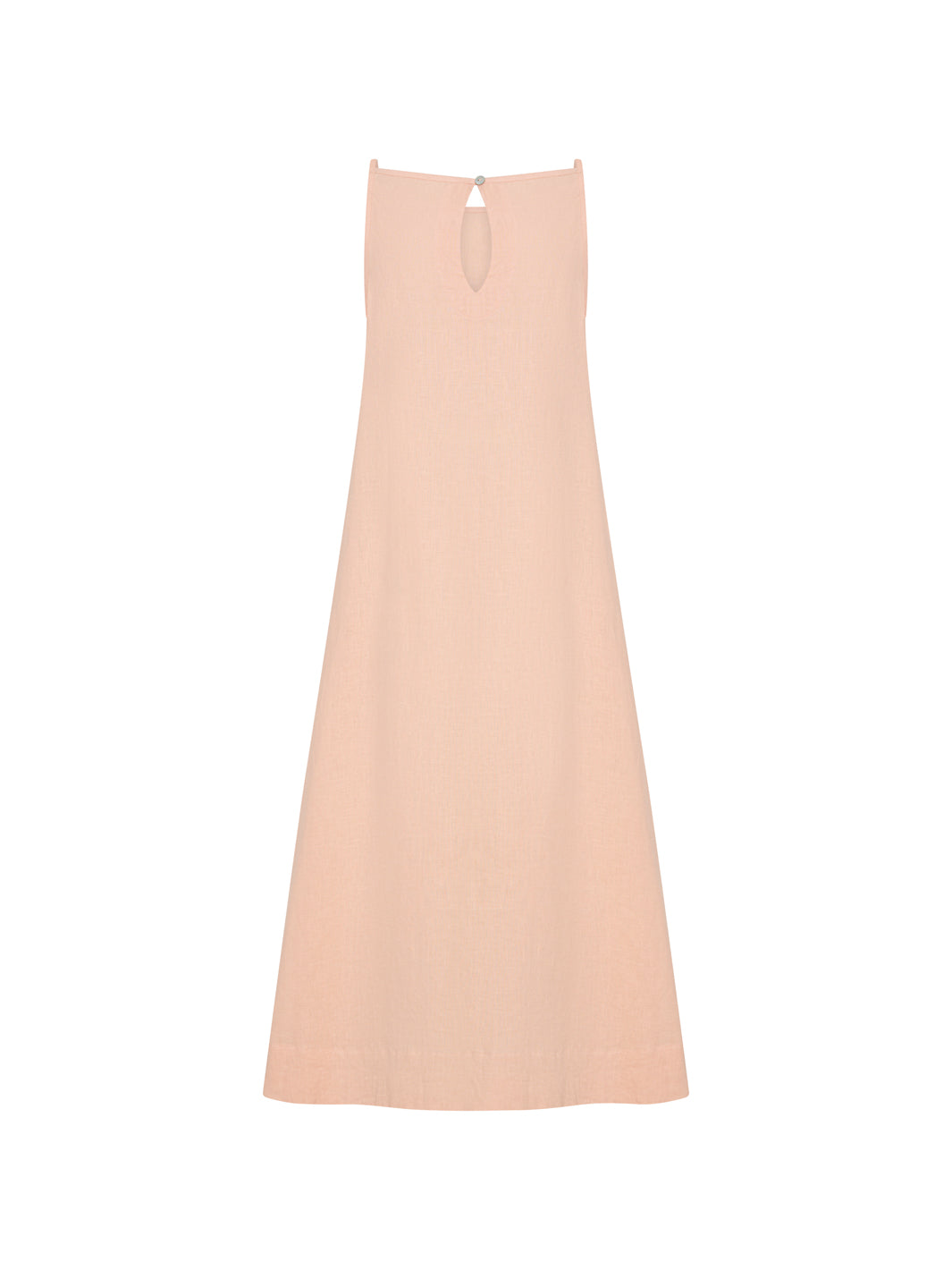Peony Linen Dress Coral (L/14)