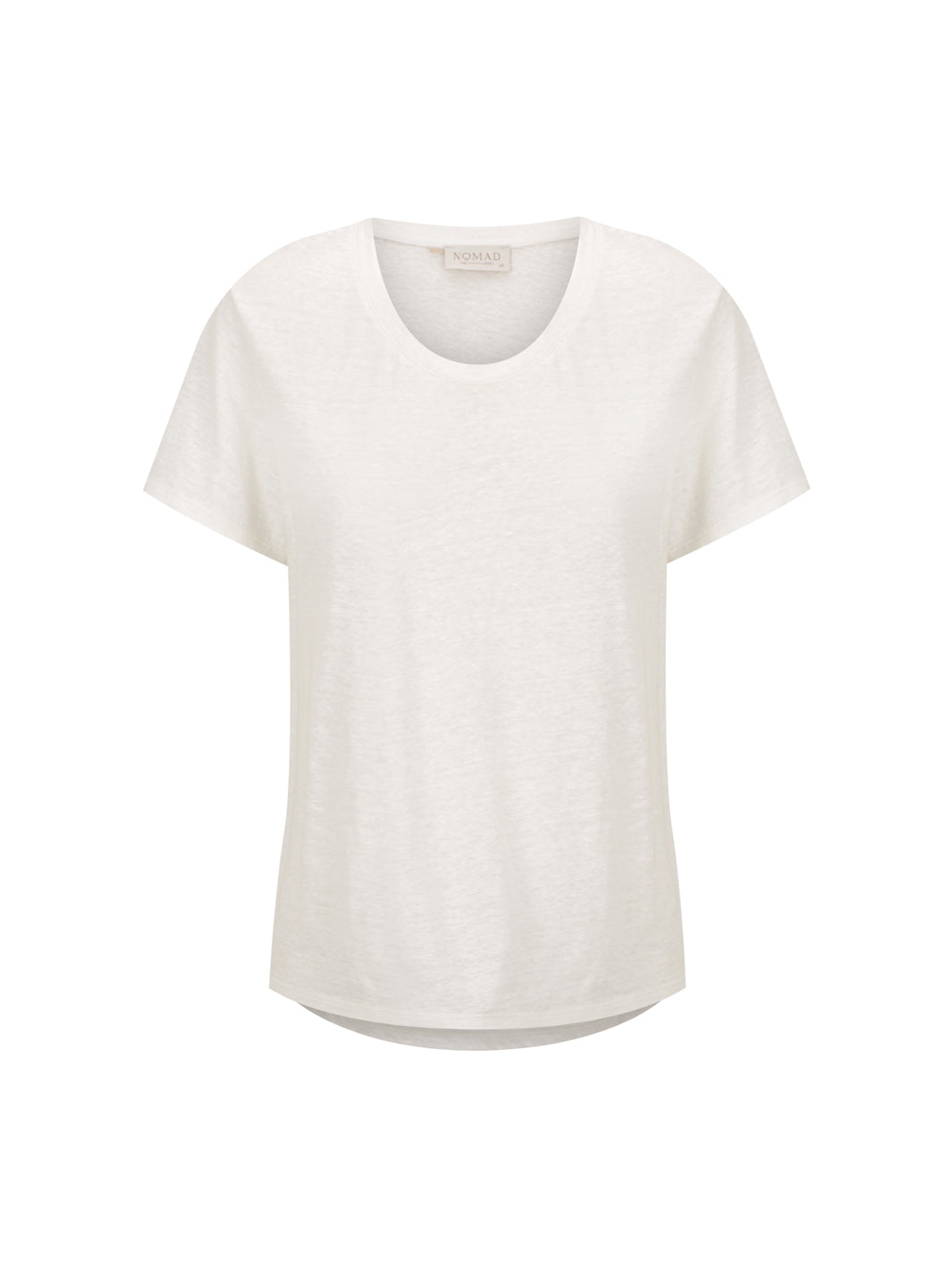 White t-shirt on a white background
