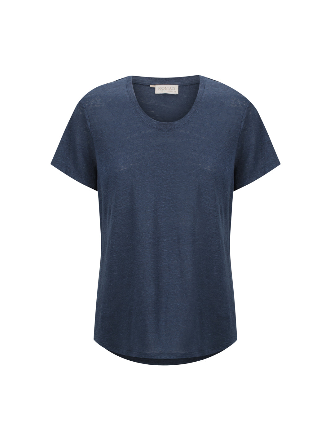 Black t-shirt on a white background