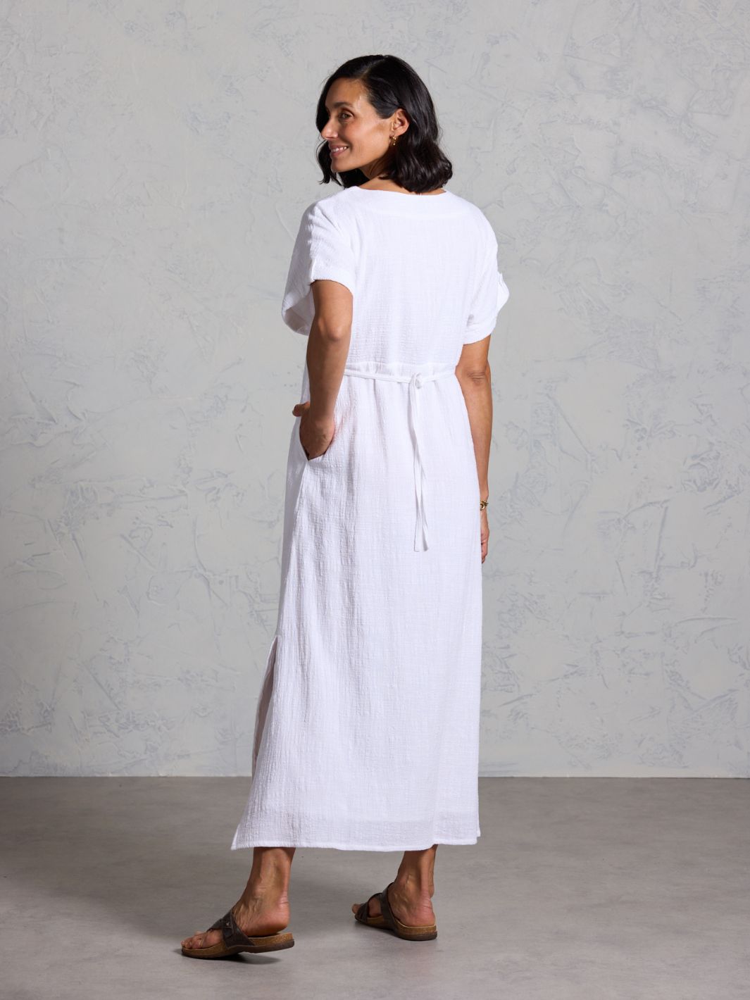 white christmas dresses Women's Summer White Cotton Dresses main image 0