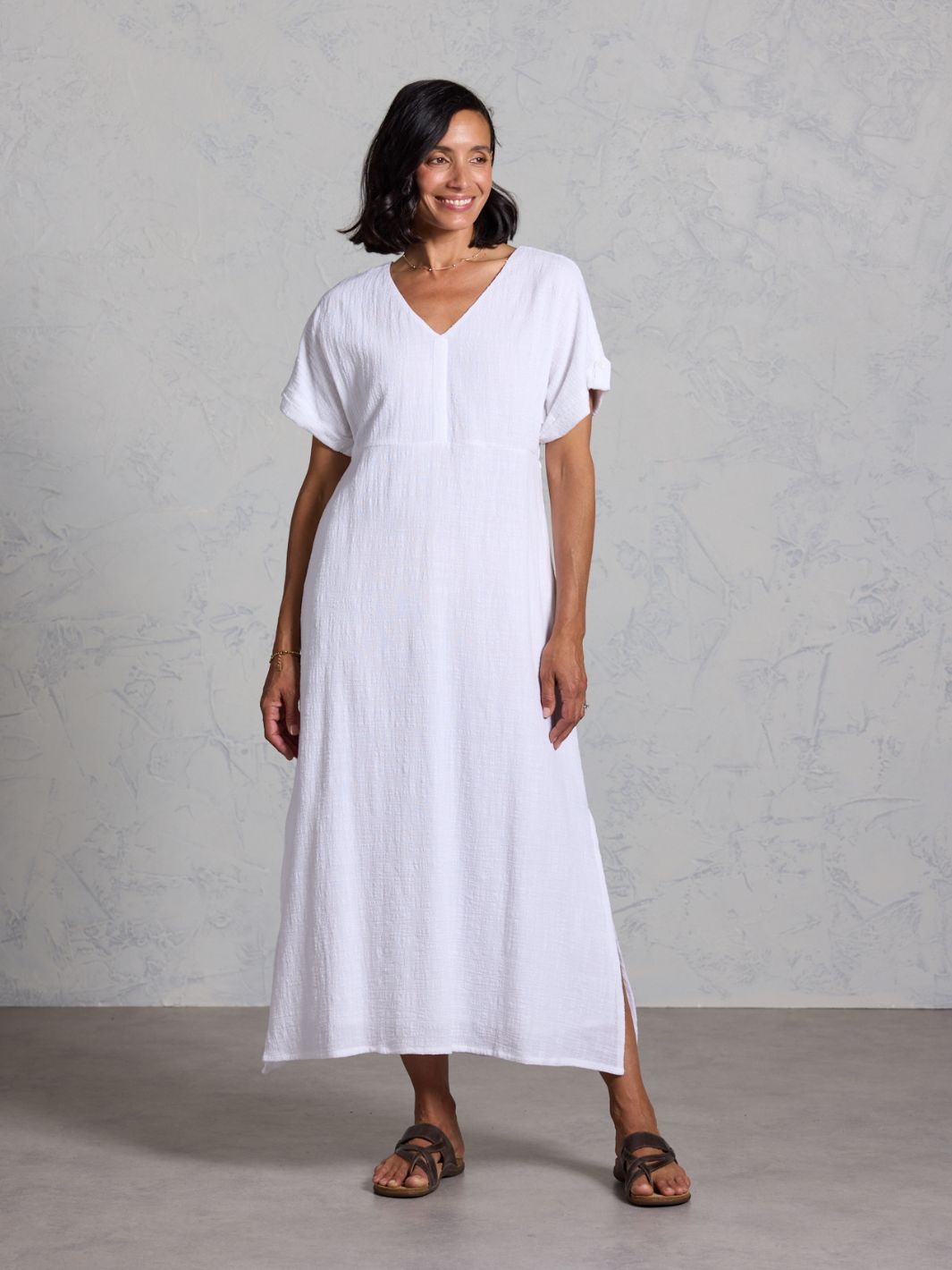 Catalina Cotton Dress White (S) | Women's Sustainable Cotton Dresses Catalina Cotton Dress White (S) | Women's Sustainable Cotton Dresses