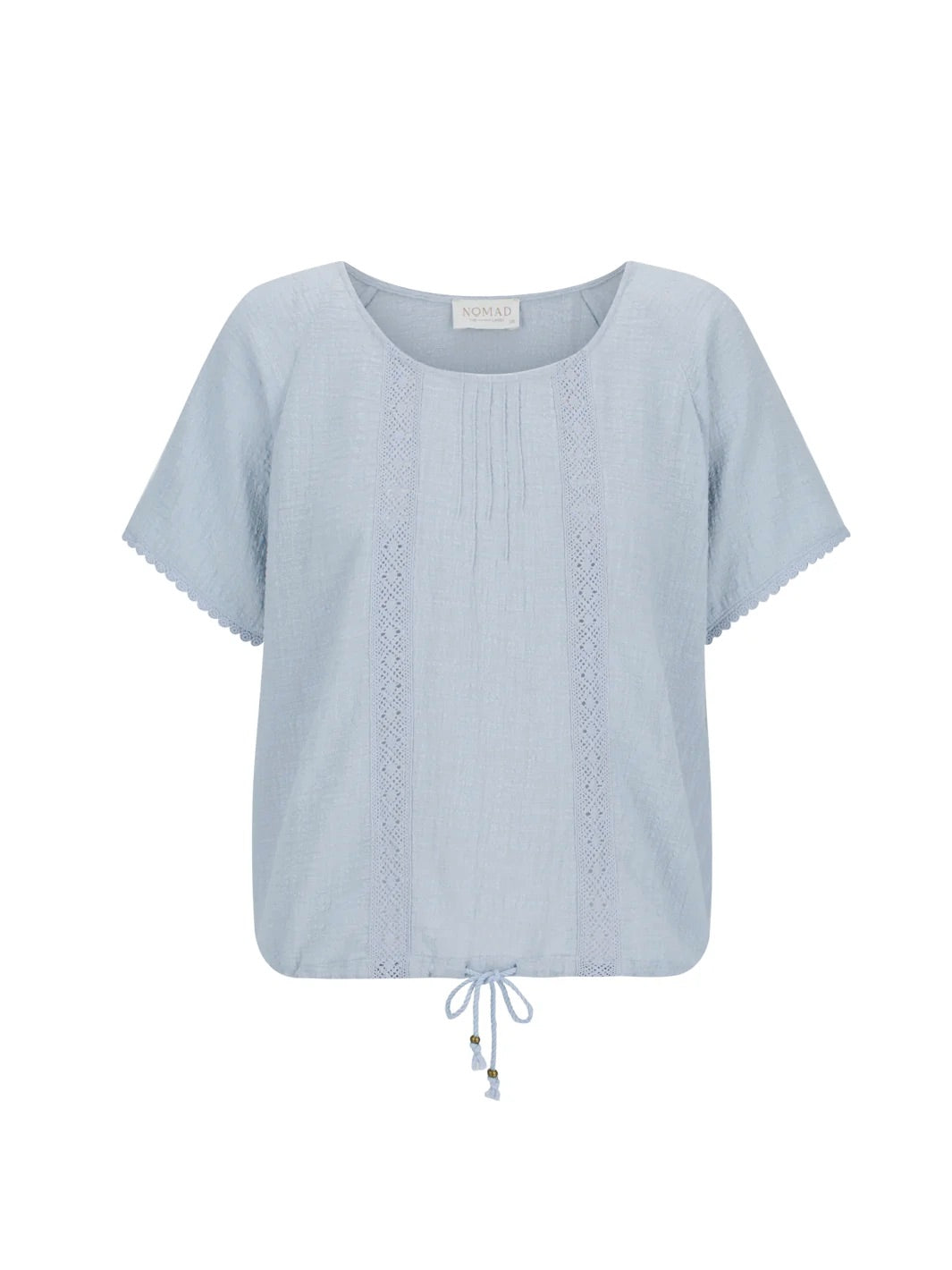 Daisy Organic Cotton Blouse Slate Blue