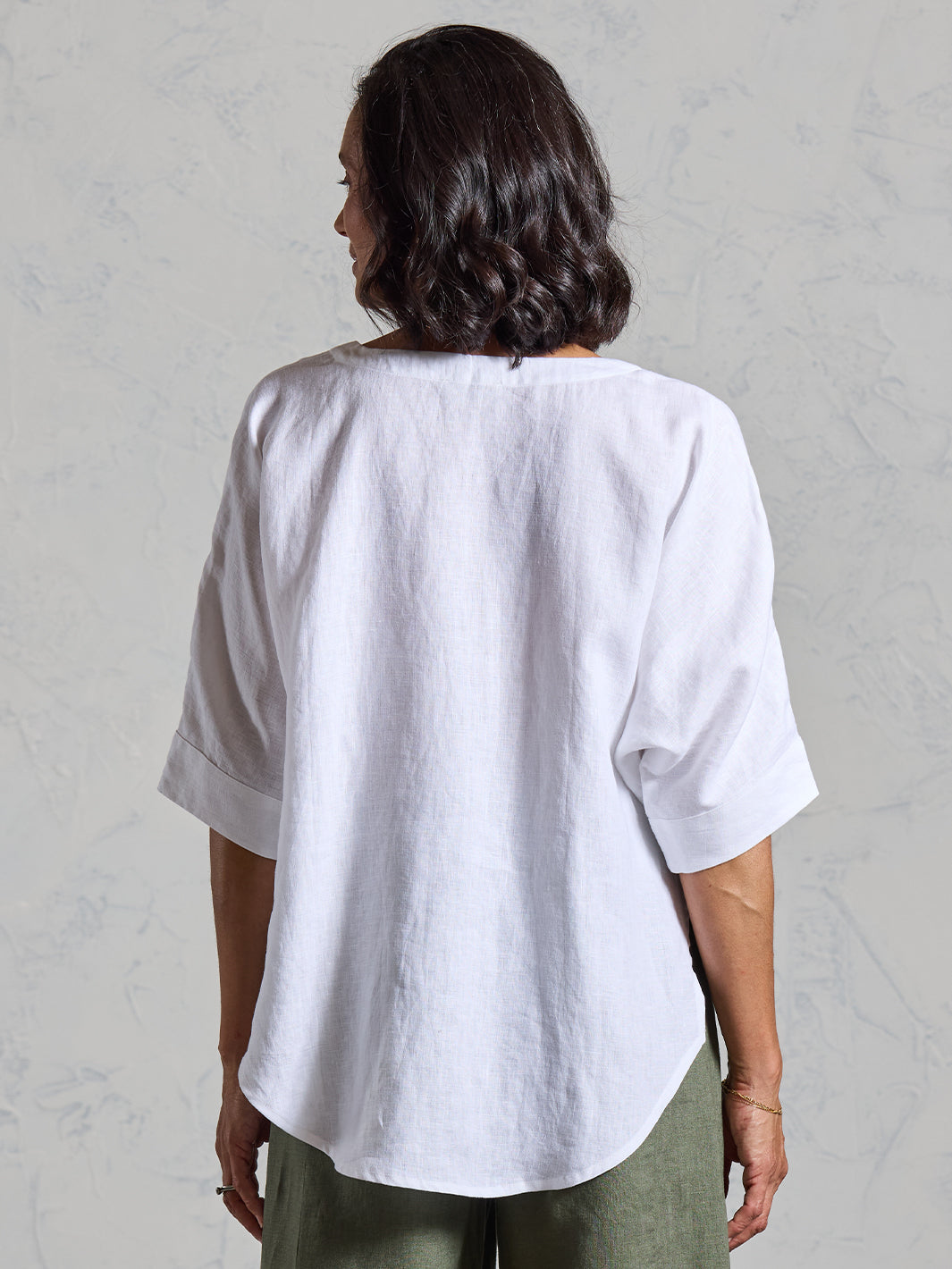 Dune French Linen Shirt White