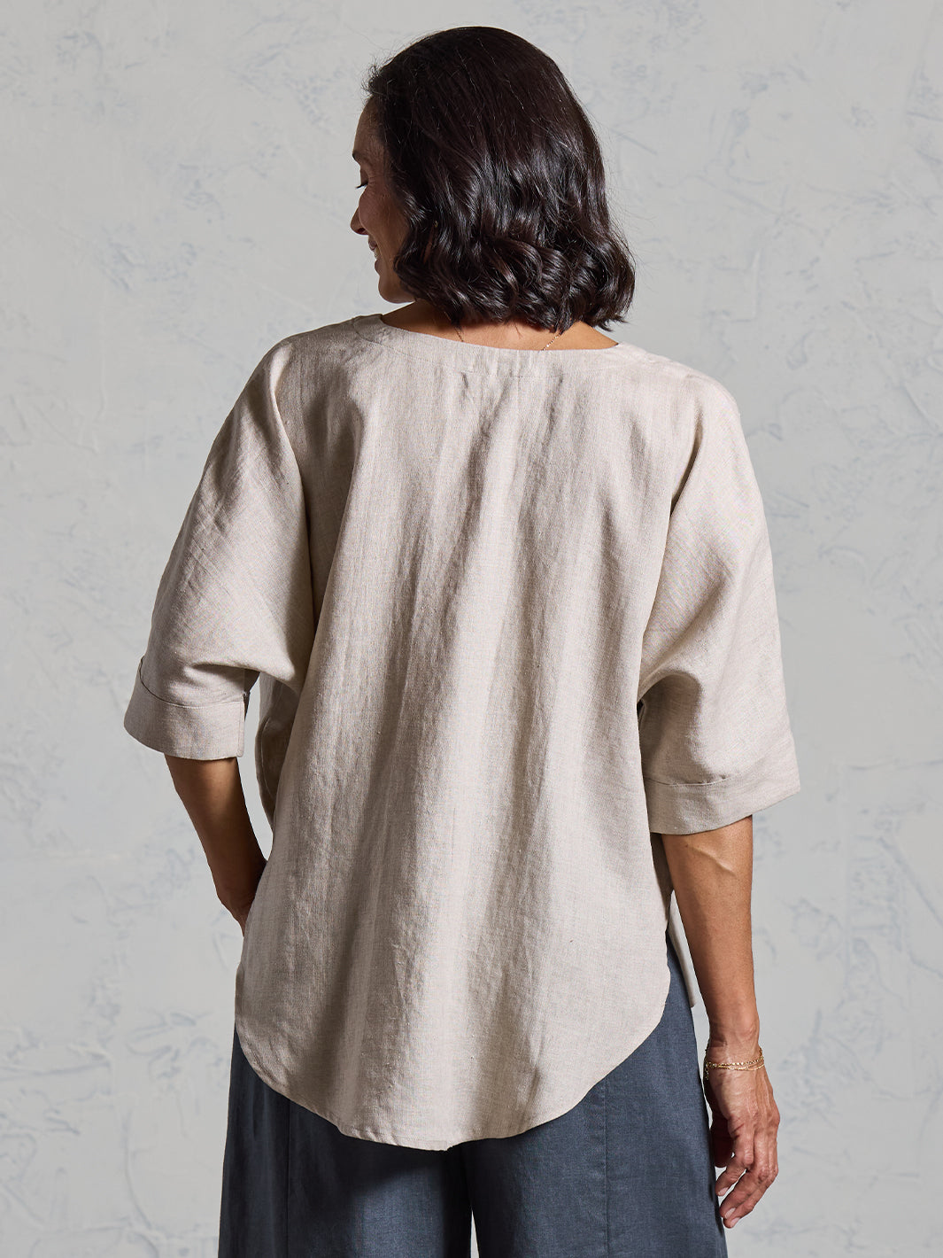 Dune French Linen Shirt Almond | Beige French Linen Shirt – Nomad