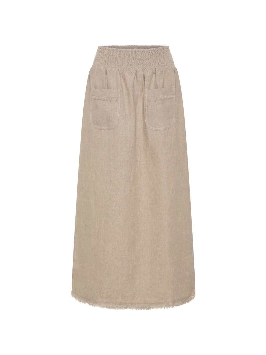 Aurora French Linen Skirt Flax | Linen Skirt – Nomad the Label US